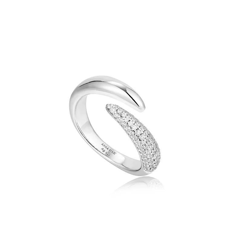 Affordable Glamour – Must-Have Jewelry At Special Rates Silver Sparkle Wrap Adjustable Ring Affordable Glamour – Must-Have Jewelry At Special Rates Silver Sparkle Wrap Adjustable Ring