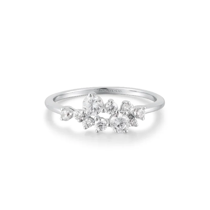 Flash Jewelry Sale – Get Stunning Pieces At Low Prices Silver Flower Cluster Pavé Ring Flash Jewelry Sale – Get Stunning Pieces At Low Prices Silver Flower Cluster Pavé Ring