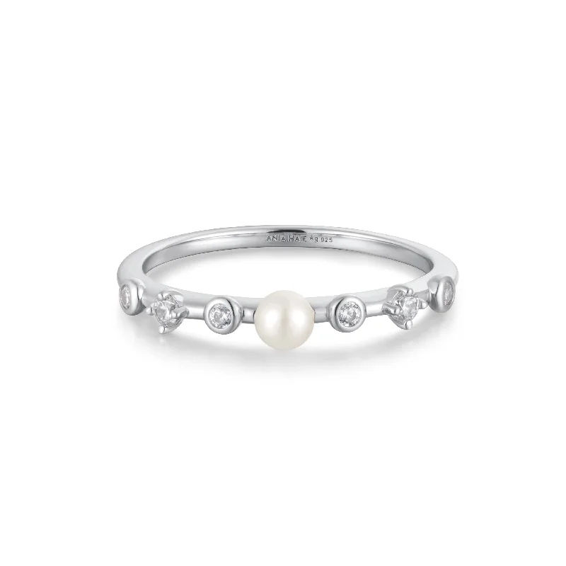 Unique Jewelry For Less – Shop The Sale Now Silver Freshwater Pearl and White Cubic Zirconia Bezel Set Ring Unique Jewelry For Less – Shop The Sale Now Silver Freshwater Pearl and White Cubic Zirconia Bezel Set Ring