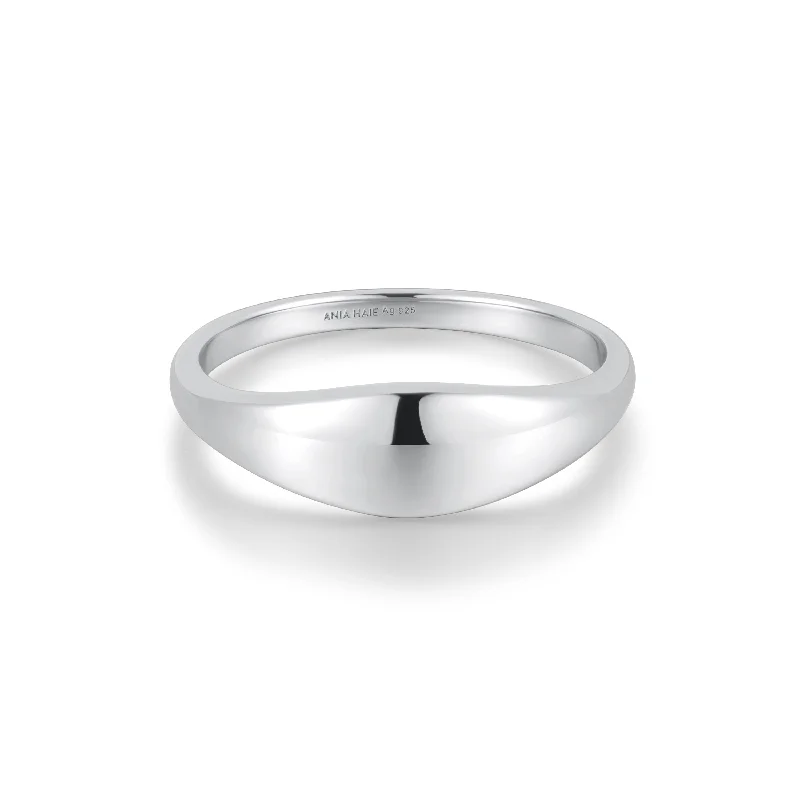 Must-Have Jewelry Pieces At Reduced Prices Silver Dome Plain Ring