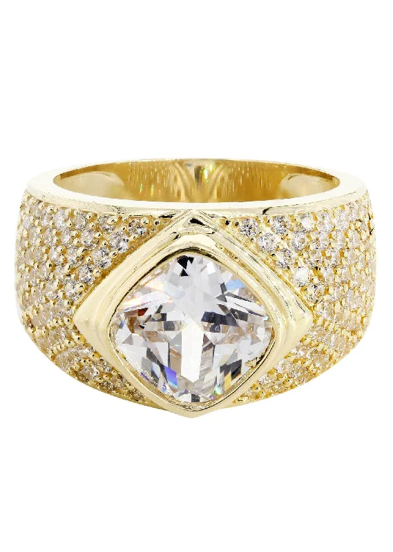 Timeless Jewelry At Special Discount Rates Rock Crystal 10K Gold Mens Ring | 11.4 Grams Timeless Jewelry At Special Discount Rates Rock Crystal 10K Gold Mens Ring | 11.4 Grams