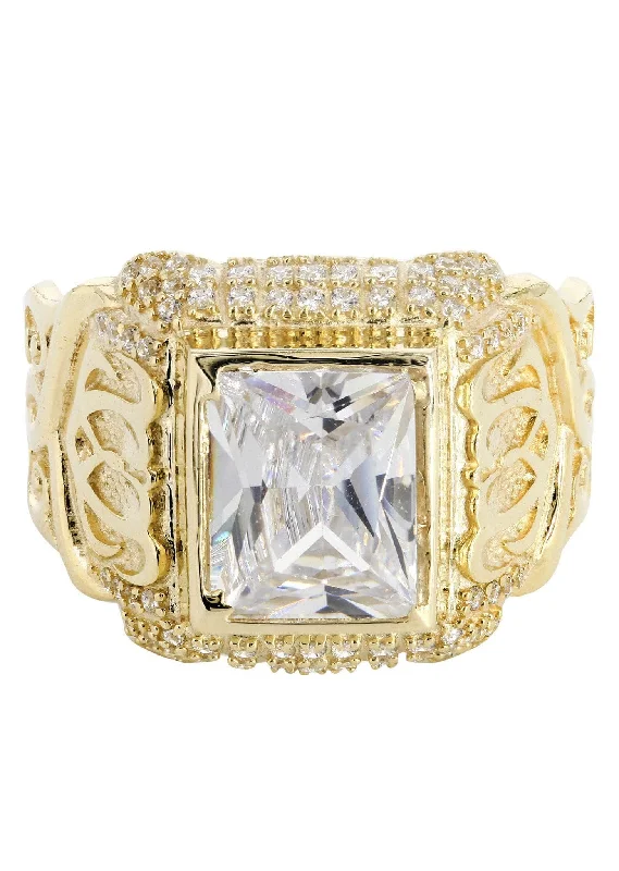 Huge Markdowns On Premium Jewelry Styles Rock Crystal 10K Gold Mens Ring | 7.7 Grams Huge Markdowns On Premium Jewelry Styles Rock Crystal 10K Gold Mens Ring | 7.7 Grams