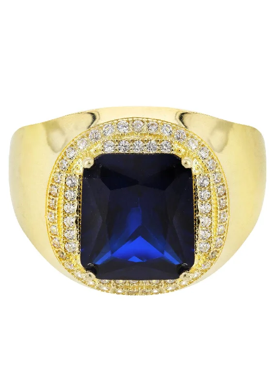 Luxury Jewelry Clearance – Shop Premium Styles Now Sapphire 10K Gold Mens Ring | 9 Grams Luxury Jewelry Clearance – Shop Premium Styles Now Sapphire 10K Gold Mens Ring | 9 Grams
