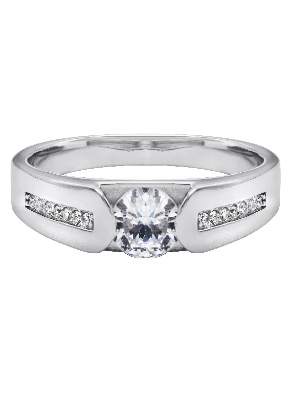 Upgrade Your Collection With Our Limited-Time Jewelry Sale Mens Silver CZ Stud Wedding Band | Appx 5 Grams Upgrade Your Collection With Our Limited-Time Jewelry Sale Mens Silver CZ Stud Wedding Band | Appx 5 Grams