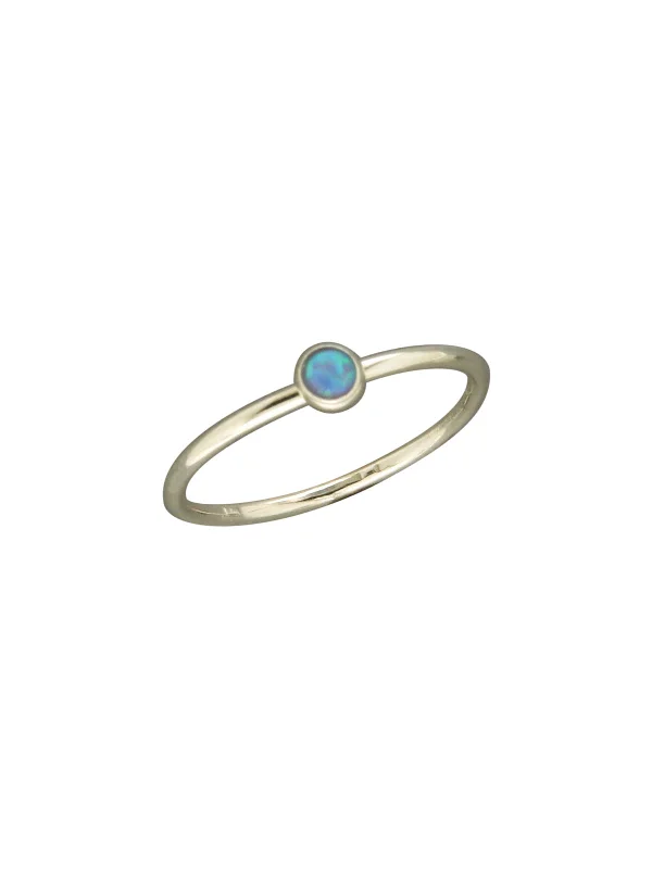 Luxury Jewelry Sale – Sparkle For Less Sterling Silver Blue Opal Ring