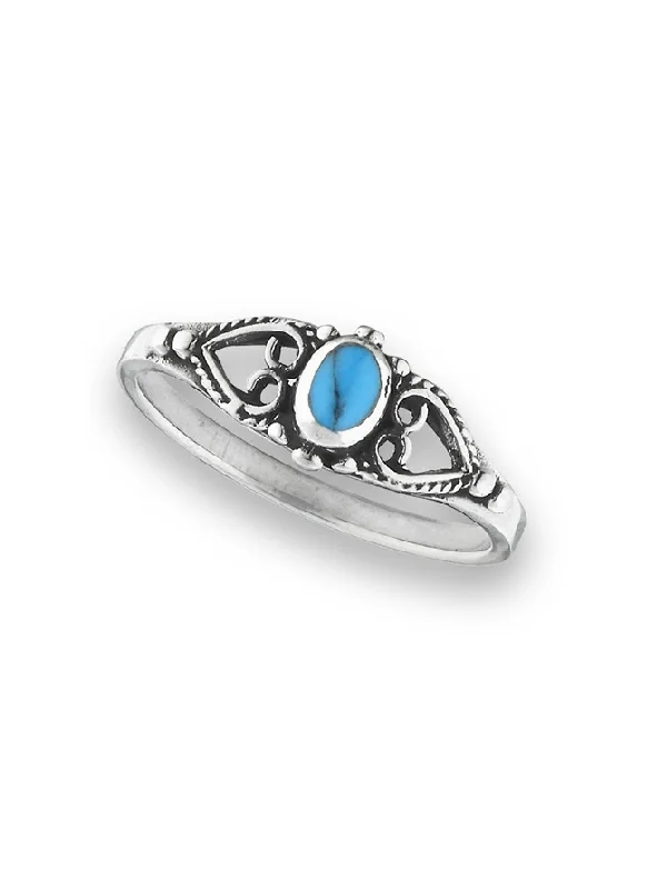 Affordable Glamour – Premium Jewelry At Special Prices Turquoise and Hearts Ring