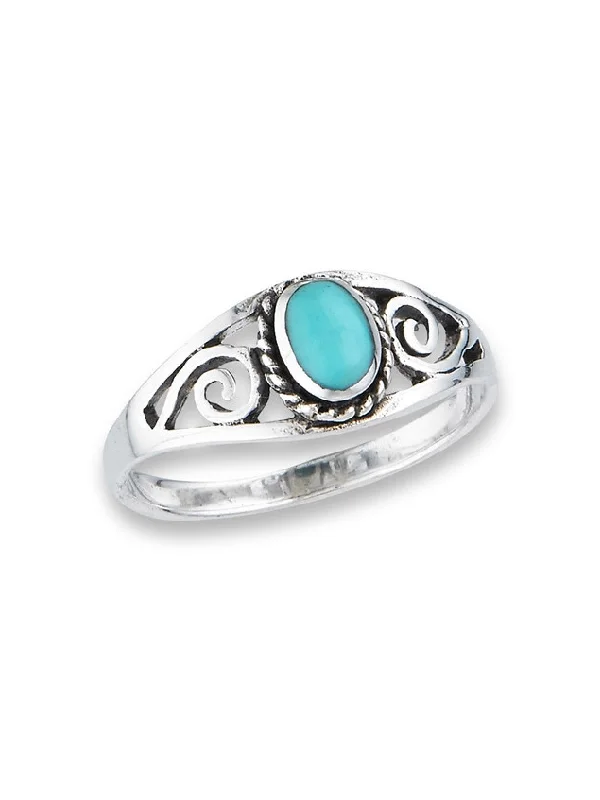 Discounted Luxury Jewelry – Shine Without The Splurge Turquoise Scroll Ring