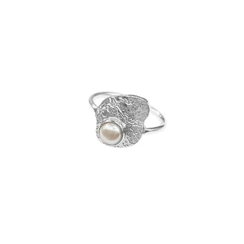 GEMMA Silver Ring w. Pearl