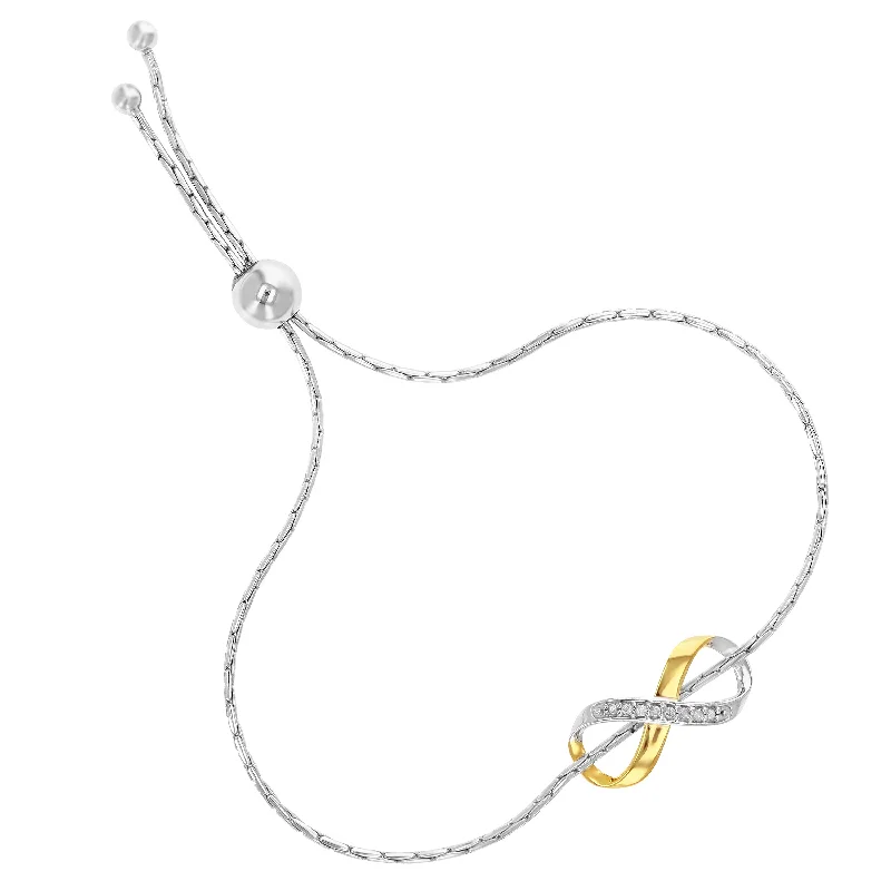 Flash Sale On Exquisite Jewelry – Don't Miss Out 1/20 cttw Diamond Bracelet Yellow Gold Plated Over .925 Sterling Silver Infinity - Yellow Flash Sale On Exquisite Jewelry – Don't Miss Out 1/20 cttw Diamond Bracelet Yellow Gold Plated Over .925 Sterling Silver Infinity - Yellow