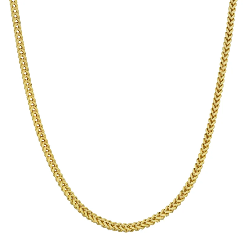 10k Yellow Gold 1.9mm Franco Link Necklace (18 inch)