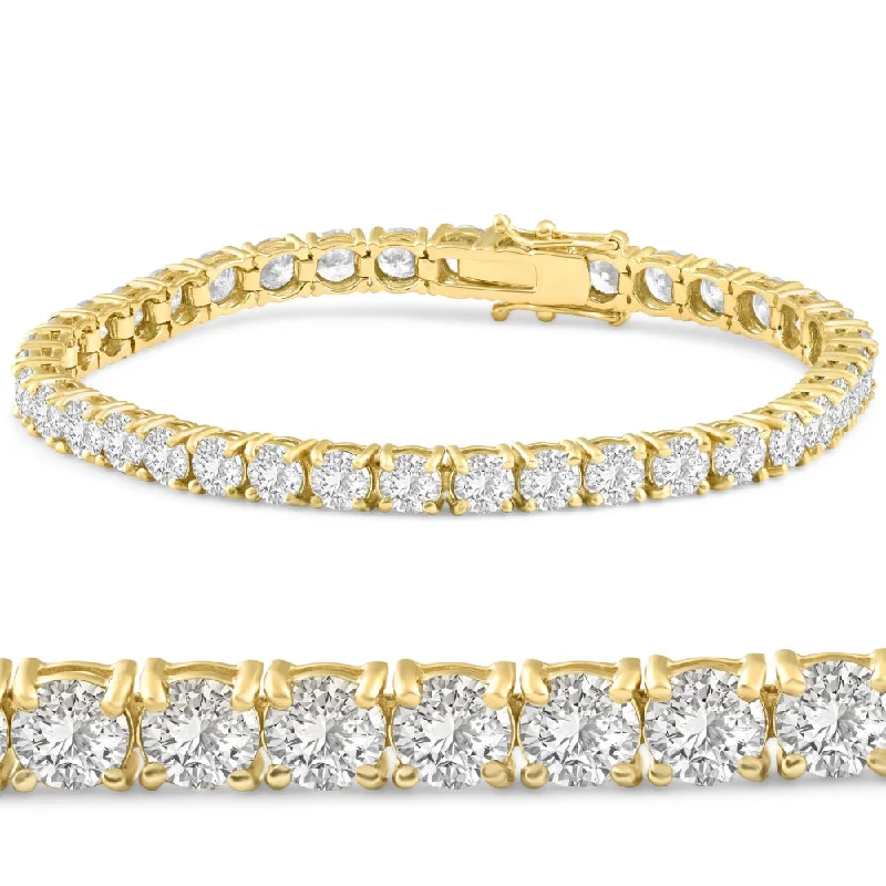 Premium Jewelry At Special Low Prices For A Limited Time 12 Ct. Round Cut Natural Diamond 18K Yellow Gold Round Cut Tennis Bracelet 7" Premium Jewelry At Special Low Prices For A Limited Time 12 Ct. Round Cut Natural Diamond 18K Yellow Gold Round Cut Tennis Bracelet 7"