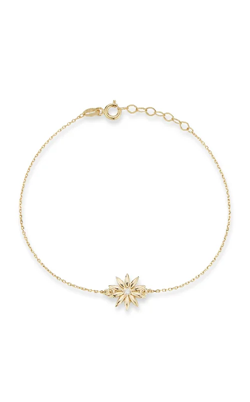 Must-Have Jewelry At Irresistible Discounts 14K Gold & Diamond Daisy Bracelet