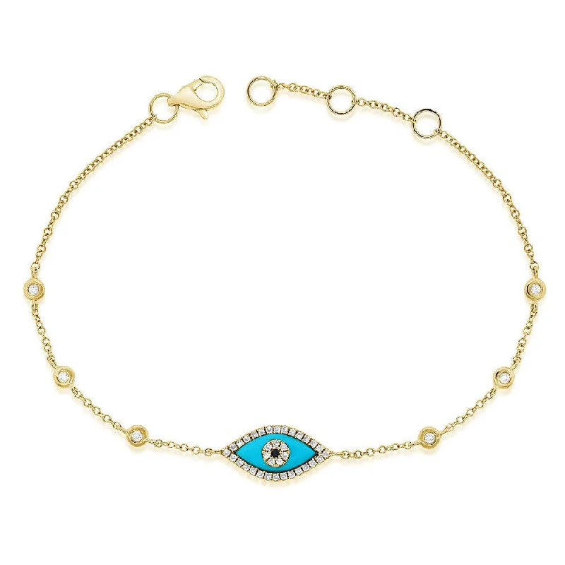 Elegant Jewelry At Unbeatable Offers – Shop Before It's Gone 14k Gold & Diamond Evil Eye Bracelet Elegant Jewelry At Unbeatable Offers – Shop Before It's Gone 14k Gold & Diamond Evil Eye Bracelet