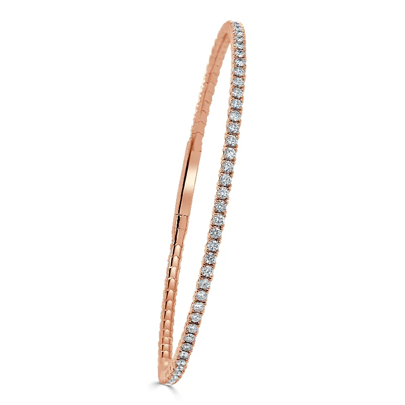 Grab Your Favorite Jewelry At The Lowest Prices 14k Gold & Diamond Flexible Bangle Grab Your Favorite Jewelry At The Lowest Prices 14k Gold & Diamond Flexible Bangle