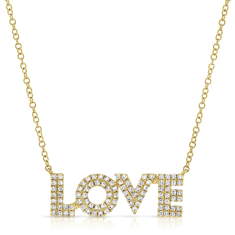 Don't Miss Our Biggest Jewelry Sale Of The Season 14k Gold & Diamond Love Necklace Don't Miss Our Biggest Jewelry Sale Of The Season 14k Gold & Diamond Love Necklace