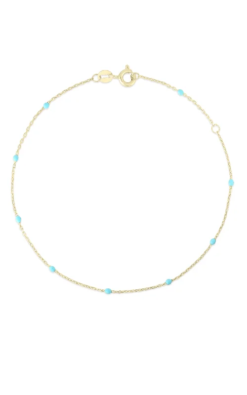 Luxury Jewelry At Budget-Friendly Prices – Grab Yours Now 14K Italian Gold Enamel Chain Bracelet