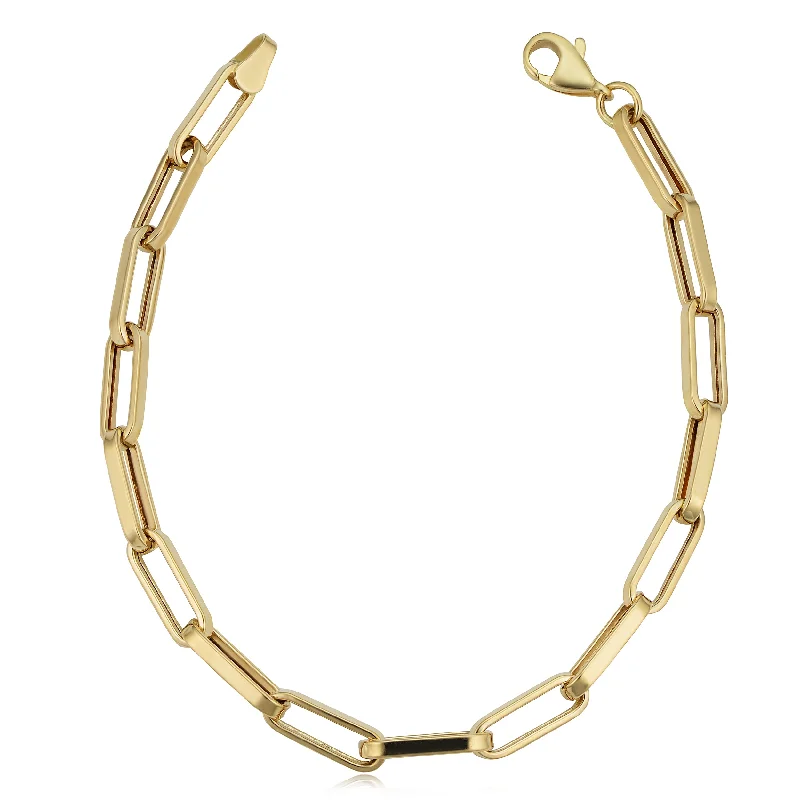 Exclusive Savings On Timeless Jewelry Pieces 14k Yellow Gold Paperclip Chain Bracelet (4.4 mm, 7.5 inch) Exclusive Savings On Timeless Jewelry Pieces 14k Yellow Gold Paperclip Chain Bracelet (4.4 mm, 7.5 inch)