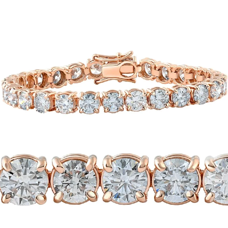 Affordable Elegance – Special Jewelry Sale Now Live 16 1/2 Ct Lab Grown Diamond Tennis Bracelet Rose Gold 7" Affordable Elegance – Special Jewelry Sale Now Live 16 1/2 Ct Lab Grown Diamond Tennis Bracelet Rose Gold 7"