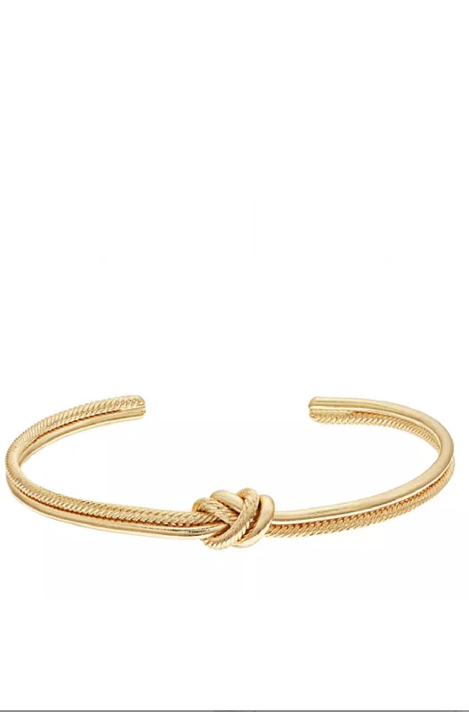 Grab Your Favorite Jewelry At The Lowest Prices 18k Gold Knotted Bangle