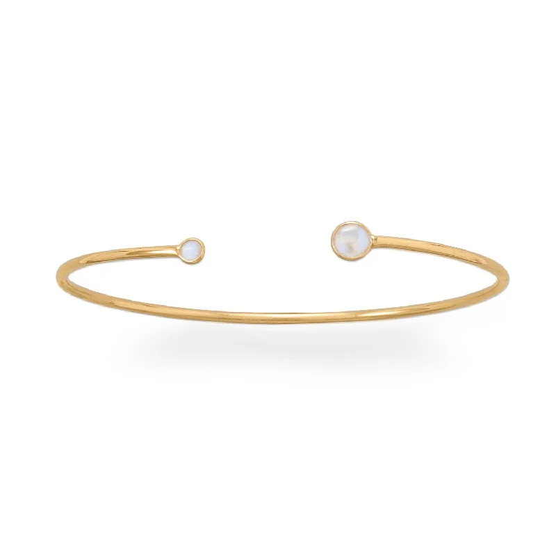 Shop Stylish Jewelry Now And Save Big 18k Gold Moonstone Cuff Bangle