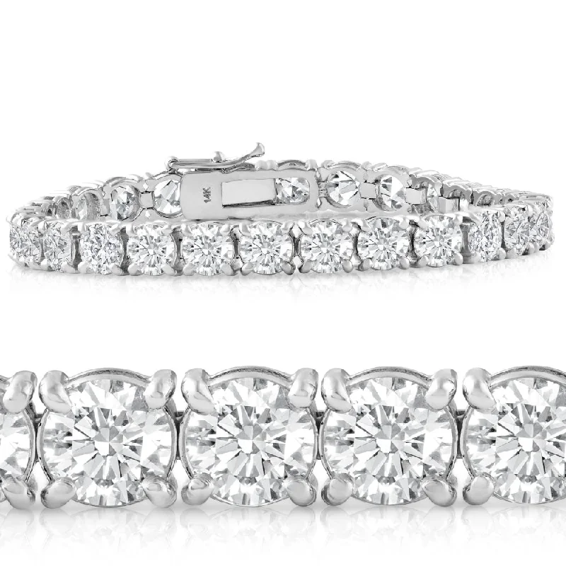 Don't Miss These Dazzling Jewelry Discounts 20 Ct Lab Grown Diamond Tennis Bracelet 14k White Gold 7" Don't Miss These Dazzling Jewelry Discounts 20 Ct Lab Grown Diamond Tennis Bracelet 14k White Gold 7"