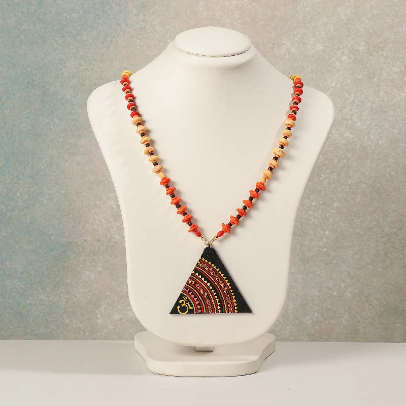 Timeless Elegance At Unbelievable Discounts Miniature Handpainted Wooden Necklace With Beads Timeless Elegance At Unbelievable Discounts Miniature Handpainted Wooden Necklace With Beads