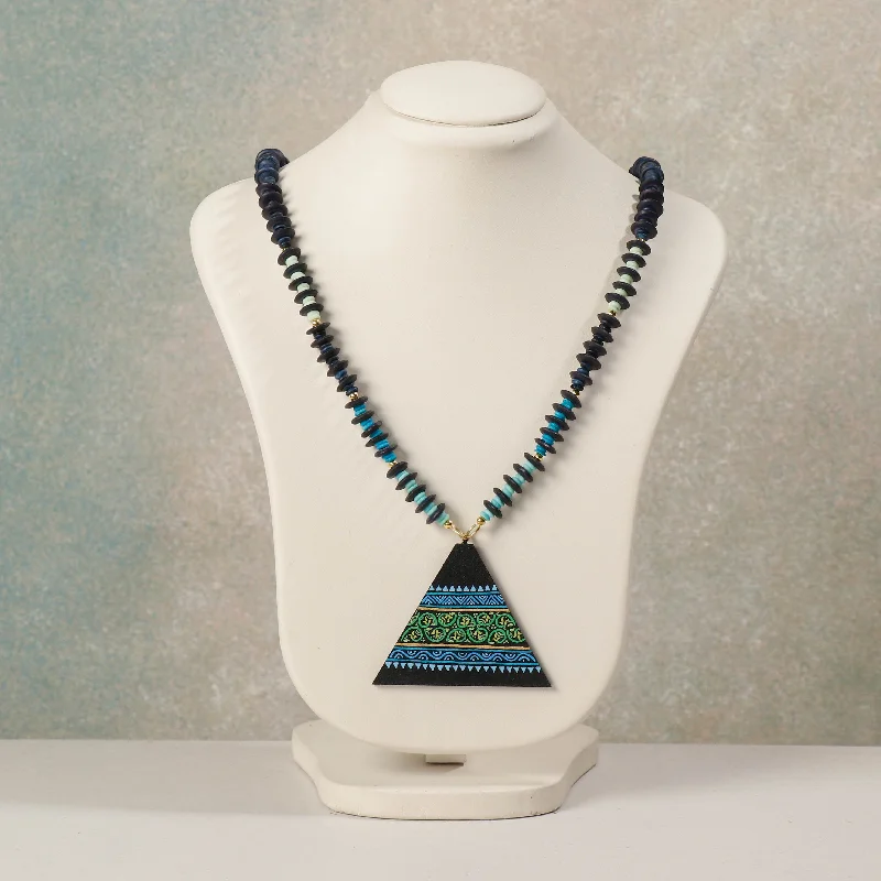 Your Dream Jewelry At Dream Prices Miniature Handpainted Wooden Necklace With Beads Your Dream Jewelry At Dream Prices Miniature Handpainted Wooden Necklace With Beads