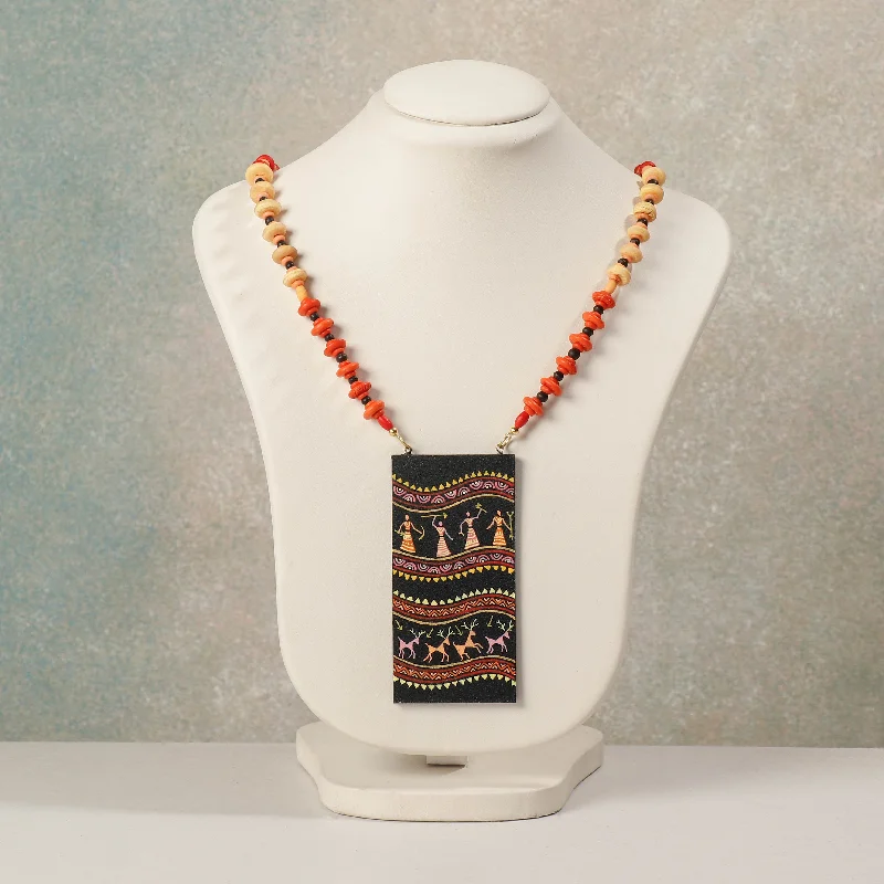 Flash Deals On Fine Jewelry – Shop Before It's Gone Miniature Handpainted Wooden Necklace With Beads Flash Deals On Fine Jewelry – Shop Before It's Gone Miniature Handpainted Wooden Necklace With Beads