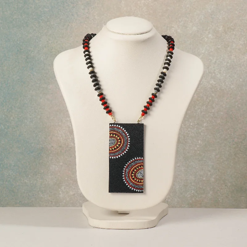 Celebrate With Sparkle – Jewelry Sale Now Live Miniature Handpainted Wooden Necklace With Beads Celebrate With Sparkle – Jewelry Sale Now Live Miniature Handpainted Wooden Necklace With Beads