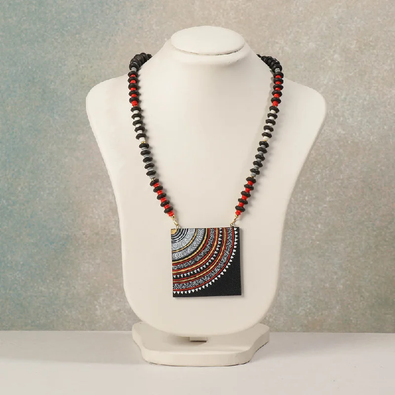 Chic, Trendy, And Affordable Jewelry Sale Miniature Handpainted Wooden Necklace With Beads Chic, Trendy, And Affordable Jewelry Sale Miniature Handpainted Wooden Necklace With Beads