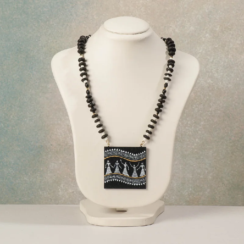 Buy More, Save More – Special Jewelry Discounts Miniature Handpainted Wooden Necklace With Beads Buy More, Save More – Special Jewelry Discounts Miniature Handpainted Wooden Necklace With Beads