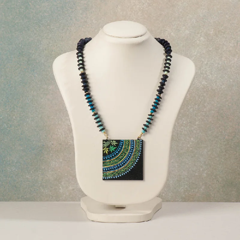 Luxury Meets Affordability – Jewelry Sale Now Live Miniature Handpainted Wooden Necklace With Beads