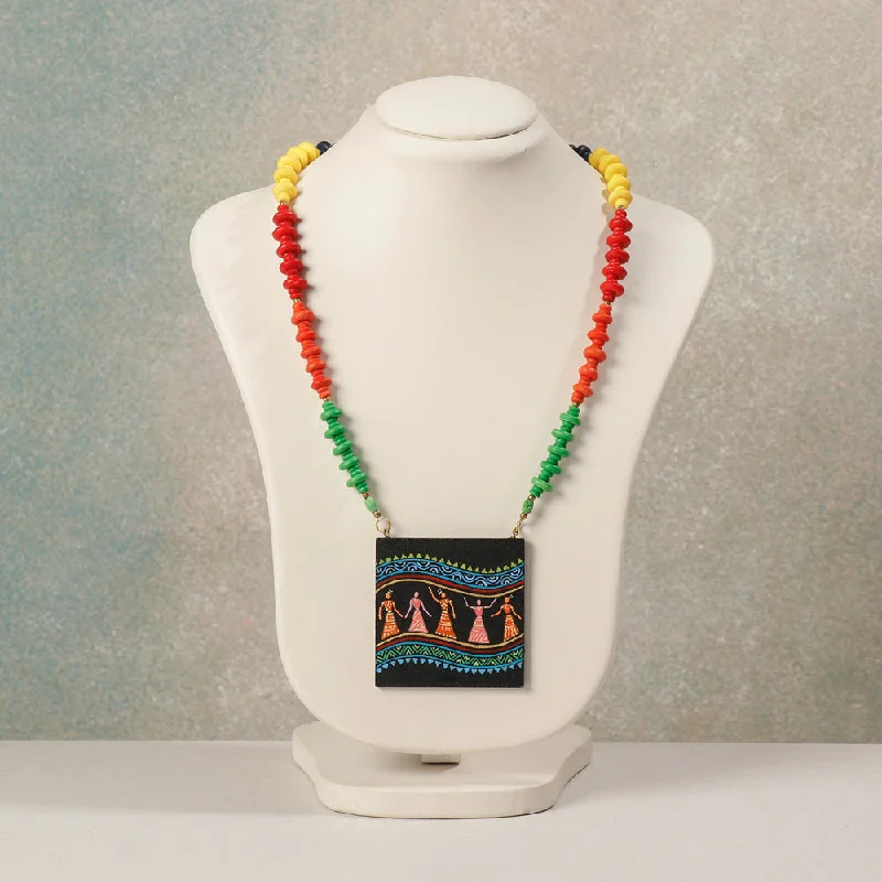 Don't Miss Our Biggest Jewelry Sale Of The Season Miniature Handpainted Wooden Necklace With Beads Don't Miss Our Biggest Jewelry Sale Of The Season Miniature Handpainted Wooden Necklace With Beads