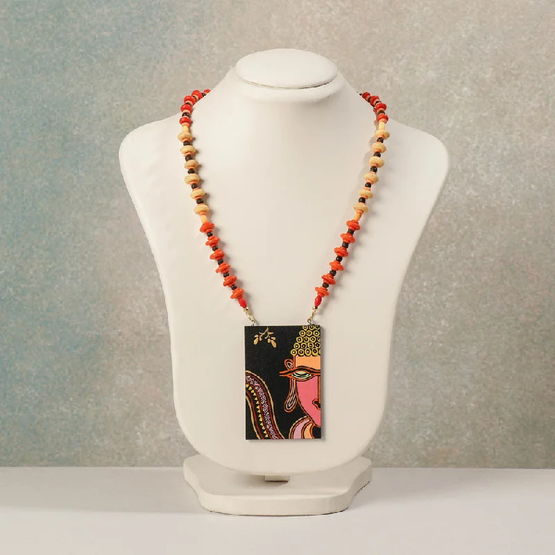 Limited-Stock Jewelry Sale – Once It's Gone, It's Gone Miniature Handpainted Wooden Necklace With Beads Limited-Stock Jewelry Sale – Once It's Gone, It's Gone Miniature Handpainted Wooden Necklace With Beads