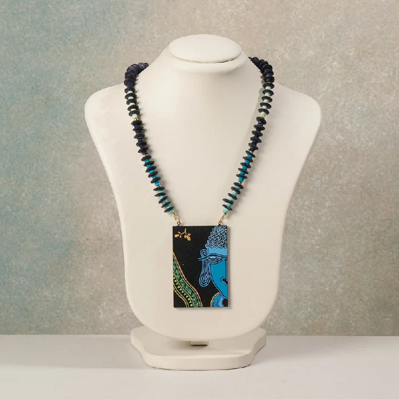 Discounted Jewelry For A Glamorous Look Miniature Handpainted Wooden Necklace With Beads Discounted Jewelry For A Glamorous Look Miniature Handpainted Wooden Necklace With Beads