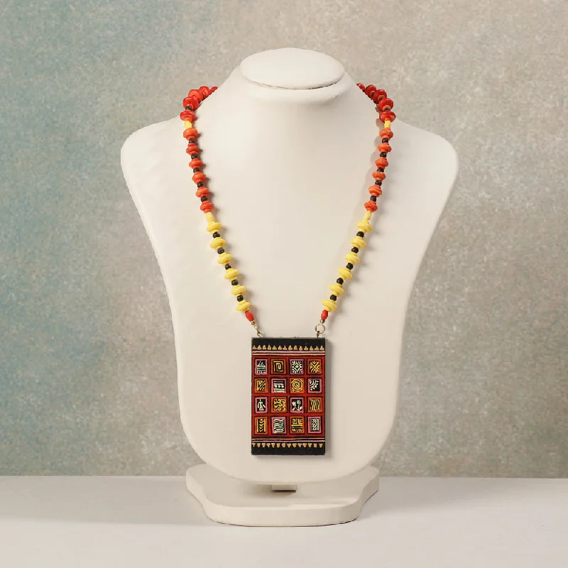 Elegant Jewelry, Exclusive Prices – Shop Now Miniature Handpainted Wooden Necklace With Beads Elegant Jewelry, Exclusive Prices – Shop Now Miniature Handpainted Wooden Necklace With Beads