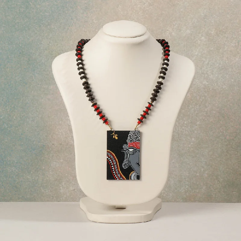Premium Jewelry Now Available At Special Discounts Miniature Handpainted Wooden Necklace With Beads Premium Jewelry Now Available At Special Discounts Miniature Handpainted Wooden Necklace With Beads