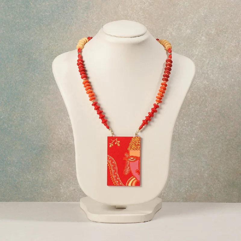 Seasonal Jewelry Deals – Elevate Your Style Miniature Handpainted Wooden Necklace With Beads Seasonal Jewelry Deals – Elevate Your Style Miniature Handpainted Wooden Necklace With Beads