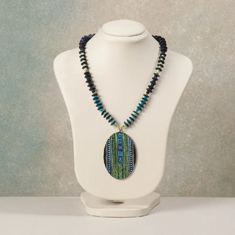 Luxury Jewelry At Unbeatable Discounts Miniature Handpainted Wooden Necklace With Beads Luxury Jewelry At Unbeatable Discounts Miniature Handpainted Wooden Necklace With Beads
