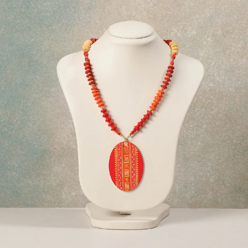 Limited-Stock Jewelry Sale – Once It's Gone, It's Gone Miniature Handpainted Wooden Necklace With Beads Limited-Stock Jewelry Sale – Once It's Gone, It's Gone Miniature Handpainted Wooden Necklace With Beads