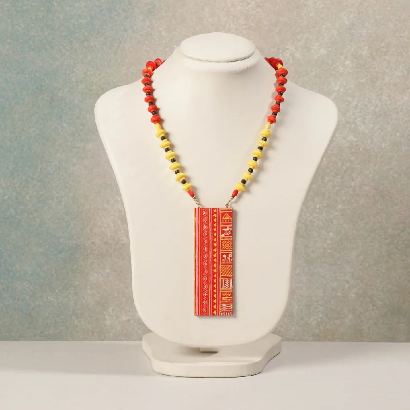 Luxury Jewelry At Unbeatable Discounts Miniature Handpainted Wooden Necklace With Beads Luxury Jewelry At Unbeatable Discounts Miniature Handpainted Wooden Necklace With Beads