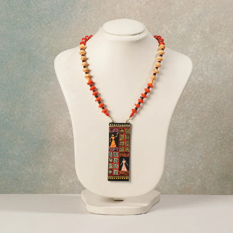 Discounted Luxury Jewelry – Shine Without The Splurge Miniature Handpainted Wooden Necklace With Beads Discounted Luxury Jewelry – Shine Without The Splurge Miniature Handpainted Wooden Necklace With Beads