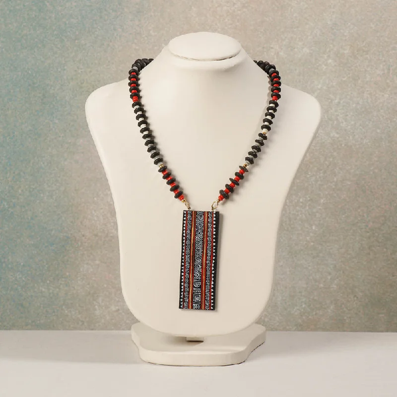Trending Jewelry Now Available At Exclusive Prices Miniature Handpainted Wooden Necklace With Beads Trending Jewelry Now Available At Exclusive Prices Miniature Handpainted Wooden Necklace With Beads