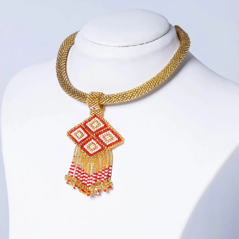 Limited-Stock Jewelry Sale – Once It's Gone, It's Gone Neemuch Handmade Beadwork Necklace by Pushpa Harit Limited-Stock Jewelry Sale – Once It's Gone, It's Gone Neemuch Handmade Beadwork Necklace by Pushpa Harit