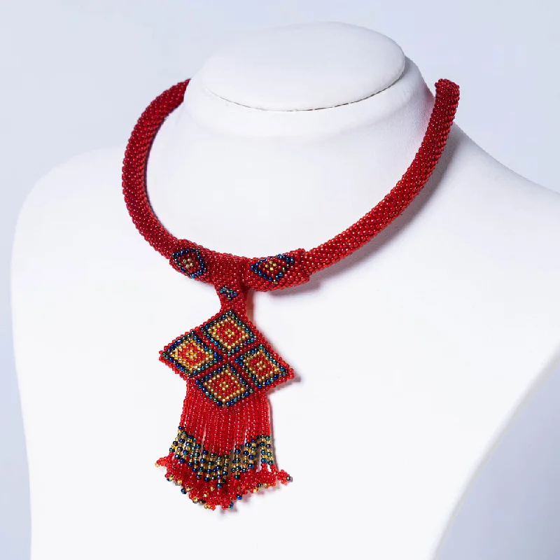 Shop Stylish Jewelry Now And Save Big Neemuch Handmade Beadwork Necklace by Pushpa Harit Shop Stylish Jewelry Now And Save Big Neemuch Handmade Beadwork Necklace by Pushpa Harit