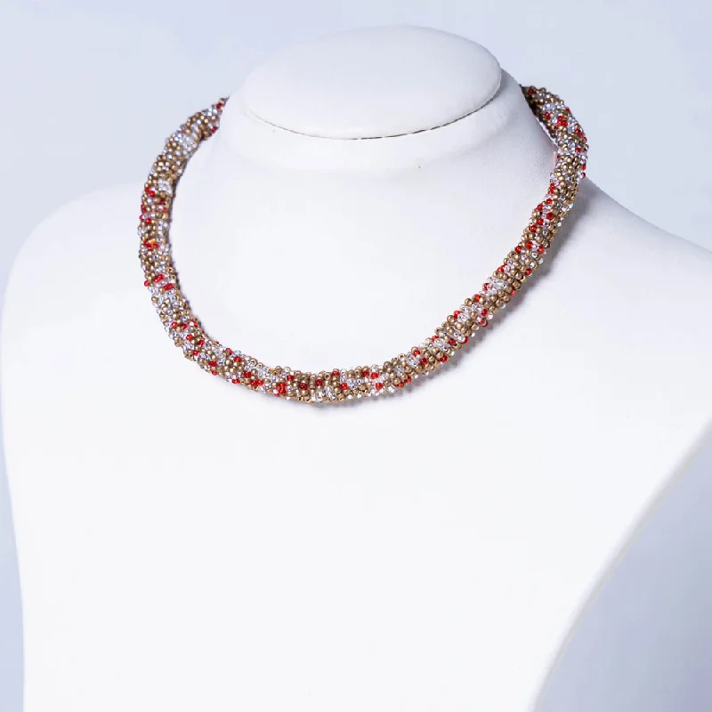 Exclusive Jewelry Sale – Shine For Less Neemuch Handmade Beadwork Necklace by Pushpa Harit Exclusive Jewelry Sale – Shine For Less Neemuch Handmade Beadwork Necklace by Pushpa Harit