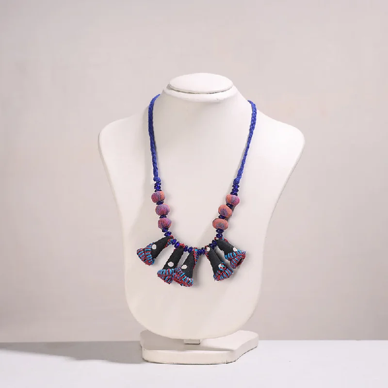 Bestselling Jewelry At Special Promotional Rates Gamcha Fabric & Beadwork Handmade Necklace by Rangila Dhaga Bestselling Jewelry At Special Promotional Rates Gamcha Fabric & Beadwork Handmade Necklace by Rangila Dhaga