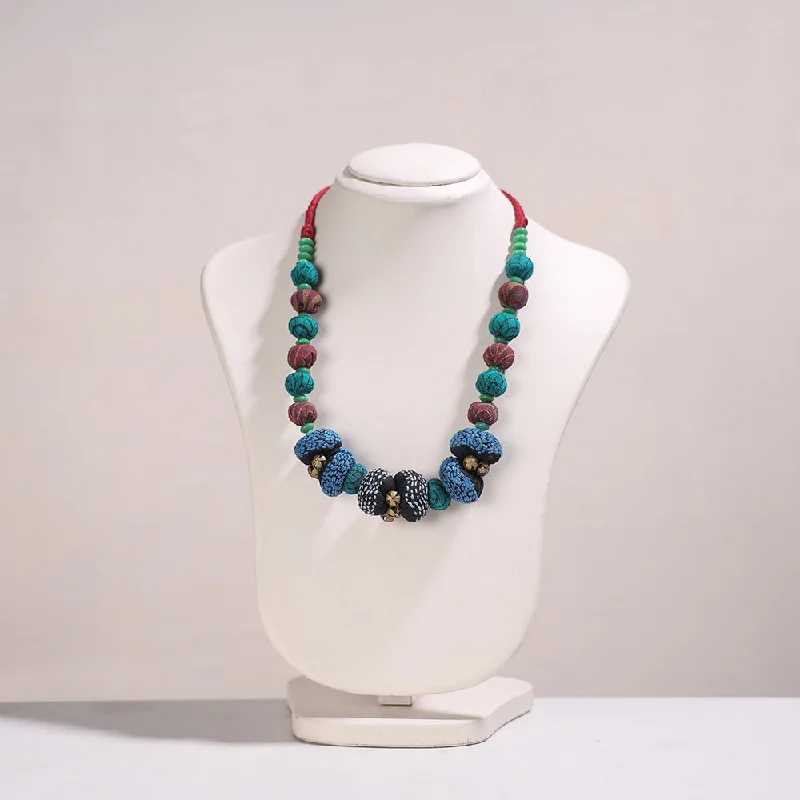 Affordable Luxury Jewelry For Every Occasion Gamcha Fabric & Beadwork Handmade Necklace by Rangila Dhaga Affordable Luxury Jewelry For Every Occasion Gamcha Fabric & Beadwork Handmade Necklace by Rangila Dhaga