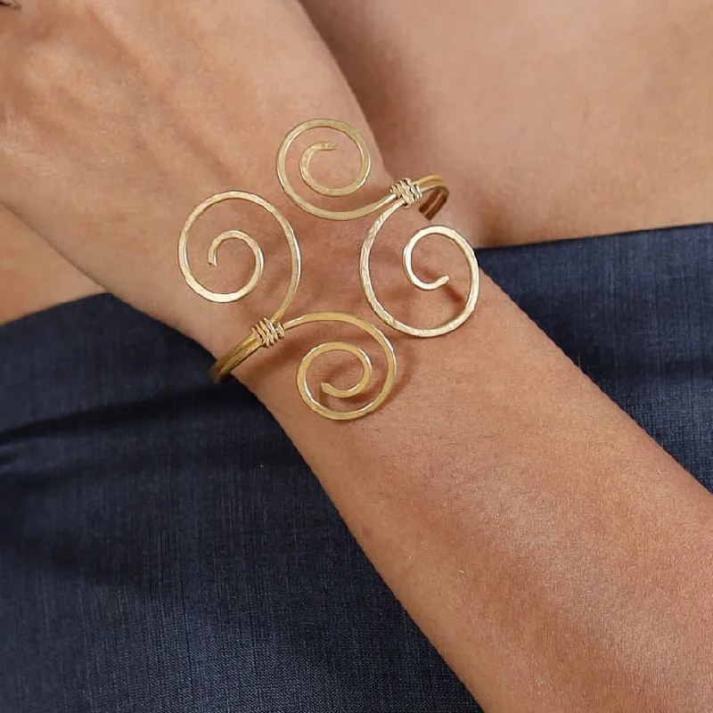 Dainty And Elegant Jewelry Now At Reduced Prices Brass Metal Handcrafted Dokra Bracelet by Asalkaar (Adjustable)