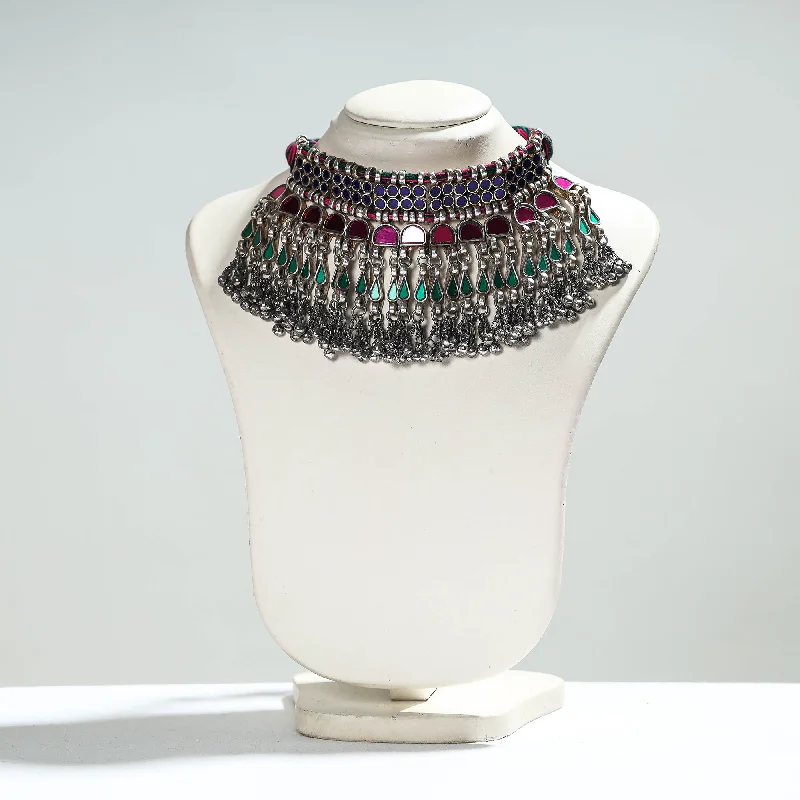 Antique Glass Encrusted Tribal GS Necklace